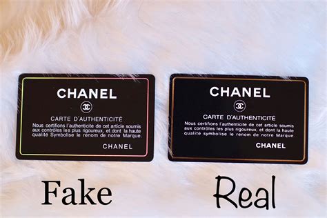 chanel card fake vs real